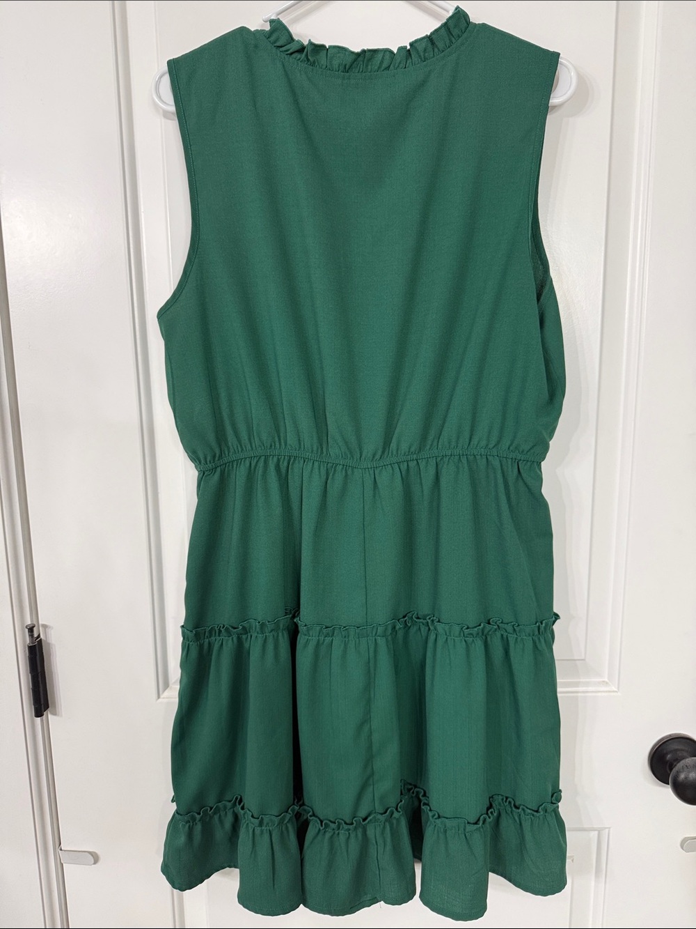 Cupshe Emerald Green Sleeveless Tiered Ruffle Dress - Picture 8 of 8